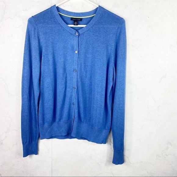 [TH] Classic Blue Button Down Cardigan - Picture 1 of 2